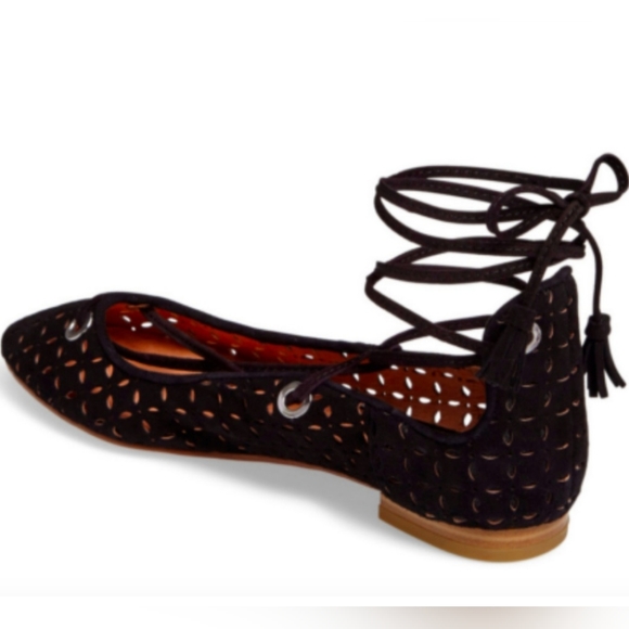 Halogen Nella Ghillie Ballet Flats in Black Size 7.5M NEW 3080 - Picture 4 of 8